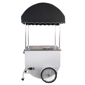 Hand Push Cart With <b>Freezer</b> Ice Cream Cart Sale - Product Image 3