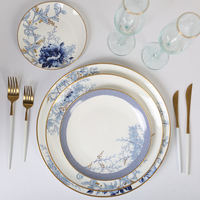 Shanxi Porseleinen Servies Sets Keramische Borden Voor Restaurants Elegante Platos En Schalen