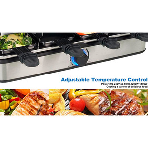 Portable PTFE antiadhésif en aluminium électrique <span class=keywords><strong>Raclette</strong></span> Grill Pan détachable Steak <span class=keywords><strong>Barbecue</strong></span> <span class=keywords><strong>pour</strong></span> Commercial ménage intérieur BBQ - Product Image 6