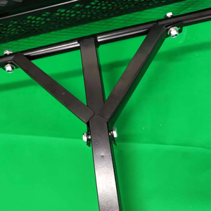 Retourneur et épandeur de compost manuel en métal, rouleau épandeur de gazon avec poignée en T, maille métallique durable NOIR LT LT-41 - Product Image 4