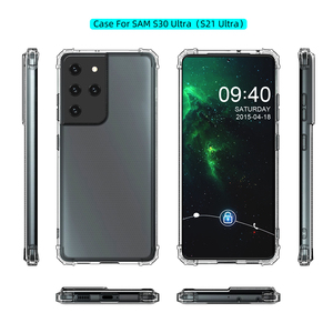 Coques de téléphone portable pour Samsung S21 Ultra, protection intégrale 360° en gel souple antichoc TPU avec protection d'objectif caméra 3D Airbag - Product Image 4