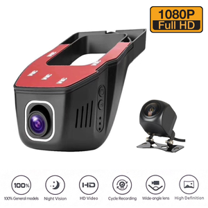 Boîte noire de <span class=keywords><strong>voiture</strong></span> à double objectif 1080P*2 avec vision nocturne, enregistrement en boucle et capteur G pour <span class=keywords><strong>voiture</strong></span>, compatible GoLook/WayCam - Product Image 1