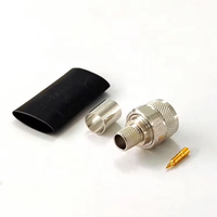 Connecteurs coaxiaux RF étanches de type N mâle à sertir pour câble d'antenne LMR400 50 ohms