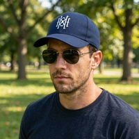 Gorra de Béisbol Estructurada de 6 Paneles con Logotipo Personalizado al por Mayor, de Sarga de Algodón Puro, Hebilla Dorada, Unisex, Ajustable, Venta al por Mayor