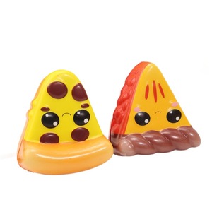 Jouet de décompression compressible en PU à récupération lente, imitation de nourriture : ensemble de pizzas, hot-dogs, hamburgers, et autres aliments de type junk food. - Product Image 4