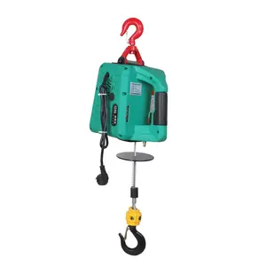 200kg Electric Hoist Portable Electric Hand Winch Traction Block Electric Steel Wire Rope Lifting Hoist