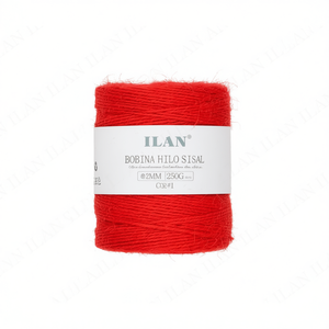 Bobina di Filo Sisal Rosso 2mm 250G per Artigianato - Product Image 2