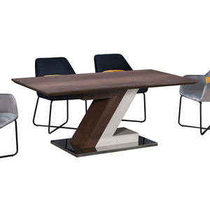 थोक फैक्टरी मूल्य के साथ सस्ते खाने सेट 6 कुर्सियों खींच खाने की मेज DT6303 - Product Image 1