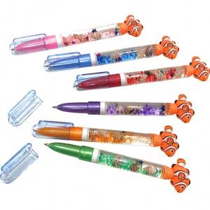 Bolígrafo de punta fina con diseño de pez payaso, tinta líquida de 0.5mm, tinta azul/negra, no borrable, recuerdo para niños, bolígrafos promocionales de regalo - Product Image 1