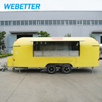 Webest – remorque de nourriture de kiosque de caravane de caravane de camion de restauration rapide de cuisine Mobile personnalisée