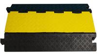 Veste jaune en PVC pour l'extérieur, protecteur de cordon en caoutchouc croisé, couvercle d'extension de fil de rampe, ralentisseurs de trafic
