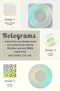 Customized <b>Security</b> Holographic <b>Stickers</b>, Gold Holographic Labels, 3D Realistic Holographic Labels - Product Image 5
