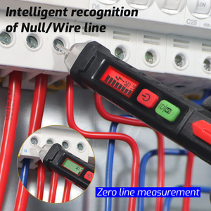 TASI TA11B+ Digital Test Pencil Non Contact Voltage Detector LCD Display 1000V AC Zero Line Measurement - Product Image 1