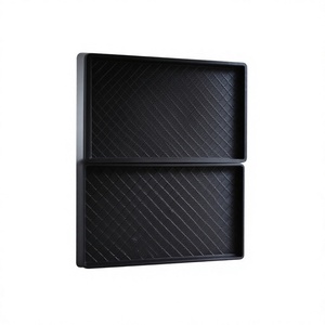 Bandeja de Cultivo Rectangular Negra de PP Reutilizable Sin Recubrimiento para Germinación y Trasplante de Semillas - Product Image 1
