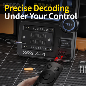 Testeur de composants électroniques multifonctionnel intelligent FNIRSI LCR-P1 pour transistor, condensateur, diode, NPN, PNP, <span class=keywords><strong>MOSFET</strong></span>, LCR, ESR - Product Image 6