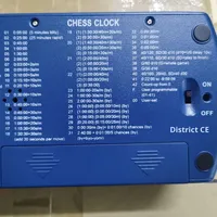 Horloge d'échecs en plastique pour les compétitions d'échecs chinois/internationaux et de Go, avec minuteur à pause antidérapant