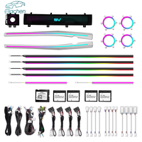 Kit d'éclairage LED dynamique et coloré pour l'intérieur de voiture, amélioration de l'éclairage ambiant pour Land Rover Range Rover Evoque 2012-2018