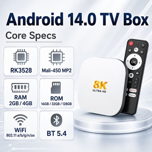 H96 <span class=keywords><strong>Max</strong></span> M2 Plus RK3528 Android 14 TV Box 4K WiFi 6 BT 5.4 HDR10 Reproductor Multimedia Inteligente Venta al por Mayor OEM ODM - Product Image 2