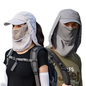 Gorra <span class=keywords><strong>de</strong></span> Pesca y Senderismo <span class=keywords><strong>de</strong></span> Secado Rápido FF1143 con Protección Facial y Cuello Desmontable, Visera <span class=keywords><strong>de</strong></span> Pescador - Product Image 1