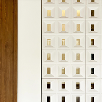 Panneau mural en pierre de polyuréthane artificiel 3D léger pour une utilisation intérieure de chambre à coucher d'hôtel moderne pour une utilisation extérieure décorative