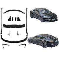 Années applicables 2021-2024 Kit carrosserie FAST Airframe pour Tesla Model S en matériau PC, installation par colle ou vis