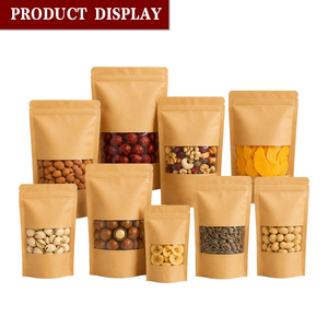 Sachet Doypack en papier kraft thermoscellable de qualité alimentaire, personnalisé et réutilisable, avec fenêtre, pour thé et aliments, fabriqué en Chine - Product Image 6