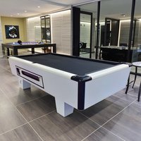Table de billard et de billard à pièces de 9 pieds avec construction en bois massif et surface en ardoise