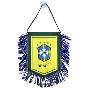 Recuerdo de Fútbol, Bandera Pequeña de Cinco Puntas para la Selección Nacional de Brasil, Alemania, Portugal, Barcelona - Product Image 4