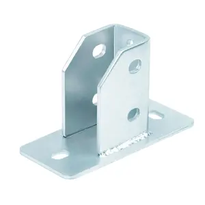 Plaque de base de canal de jambe de force pour double canal 1-5/8 41mm pour la taille de canal de jambe de force