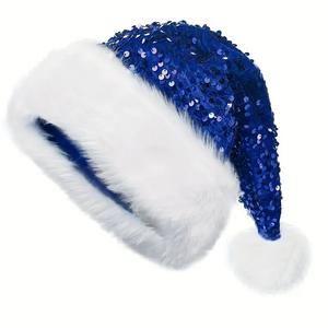 Chapeau <span class=keywords><strong>de</strong></span> Père Noël à paillettes <span class=keywords><strong>de</strong></span> Noël-Chapeau <span class=keywords><strong>de</strong></span> Père Noël scintillant <span class=keywords><strong>pailleté</strong></span> pour adultes-Fête du Festival <span class=keywords><strong>de</strong></span> Noël du Nouvel An - Product Image 6
