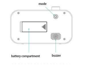 Countup Đếm Ngược LCD Kỹ Thuật Số 60 Phút Hẹn Giờ Đồng Hồ Nhựa Ngày Tuần Hiển Thị Nhà Bếp Giờ Cho Trẻ Em Quản Lý Thời Gian Giảng Dạy - Product Image 4