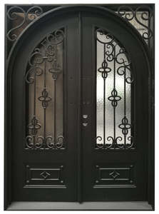 PRIMA Tettoia <span class=keywords><strong>per</strong></span> Porta d'Ingresso <span class=keywords><strong>in</strong></span> <span class=keywords><strong>Ferro</strong></span> Battuto Stile Mediterraneo, Elegante Decorazione a Spirale, Resistente alla Ruggine, Aggiunge un Tocco Romantico all'Ingresso - Product Image 4