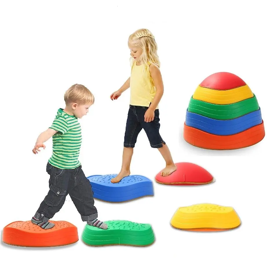 感覚トレーニングは子供のための協調子供屋内おもちゃバランス飛石を促進します