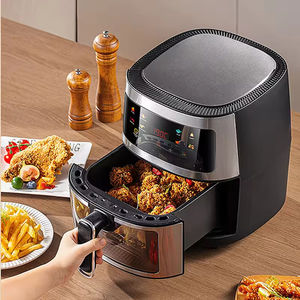 Friteuse à air intelligente multifonctionnelle en acier inoxydable, four électrique domestique, écran tactile - Product Image 5