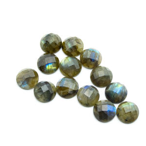 Cabochons de pierres précieuses en agate noire de haute qualité 12*6mm bouffée demi-ronde taille personnalisée pour la fabrication de bijoux - Product Image 4