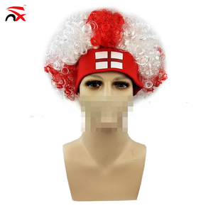 Gorros de Peluca con Banderas de Todos los Países, Personalizados, para Fanáticos del Fútbol, para Animar en Partidos de Fútbol - Product Image 3