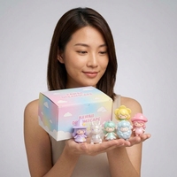 Coffret Mystère Fantaisie 6 Pièces : Figurines Miniatures Originales de Créateur – Licorne, Fée, Sorcière, Dragon – Boîte Cadeau