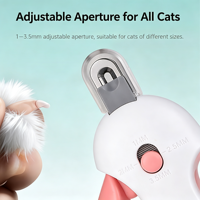 Coupe-ongles réglable en plastique pour animaux de compagnie avec design à gravité, sûr et convivial pour les débutants, pour le toilettage des chats