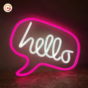 JAGUARSIGN Custom Made Led Hello Neon Sign Party Decor Beer Neon Signs 12V Indoor Custom LED Neon Lights for Advertising