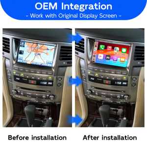 Kit <span class=keywords><strong>de</strong></span> module décodeur sans fil Apple CarPlay Android Auto pour Lexus LX570 2006-2021, mise à niveau <span class=keywords><strong>de</strong></span> l'écran OEM - Product Image 2