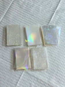 Nieuwe Release Top Sell Regenboog Laser Knipperende Kaart Film Holografische Clear Card Shinning Sleeve Gaming Card Protector Sleeve