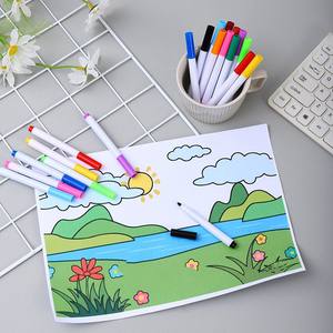 8 colori pennarelli per lavagna bianca a base di inchiostro nero spazzolabile e spazzolabile flottante per il tavolo da disegno del Doodle del bambino - Product Image 4
