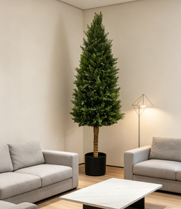Albero di Cipresso Artificiale Realistico di Alta Qualità per Esterni, Ecologico, Resistente ai Raggi UV, Ignifugo, con Foglie in Plastica dall'Aspetto Naturale per la Casa - Product Image 1
