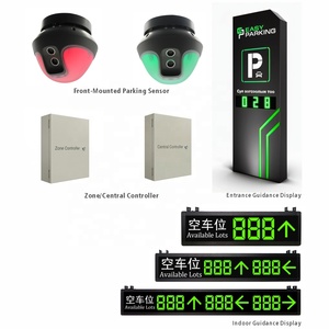 Système intelligent de guidage de stationnement par ultrasons avec capteur avant et indicateur LED pour la gestion des parkings souterrains - Product Image 2