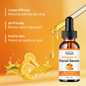 Sérum à la vitamine C pour le visage, formule anti-âge, sérum éclaircissant, améliore l'apparence des taches brunes, des ridules et des rides - Product Image 4