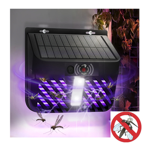 Lámpara <span class=keywords><strong>solar</strong></span> insecticida para exteriores IP65, repelente de mosquitos con descarga eléctrica, patio, iluminación de jardín, repelente para mosquitos - Product Image 1