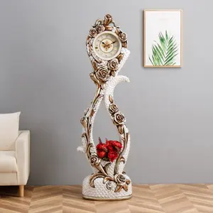 Resin Special European High-end Classical Resin Large Stand-up Clock for Decoration