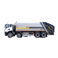 Camion compacteur à chargement arrière Dongfeng Tianjin 8x4 26CBM Diesel Euro 6 pour la collecte et le transfert de déchets municipaux lourds