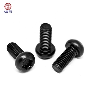 Vis Fstener de haute qualité, vis de Machine de placage d'oxyde noir à tête ronde - Product Image 1
