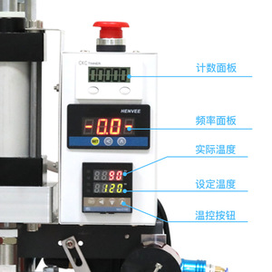 Máquina de prensa térmica manual mecánica de 220 V con soporte para etiquetas de plástico y bronceado para impresión pequeña - Product Image 1